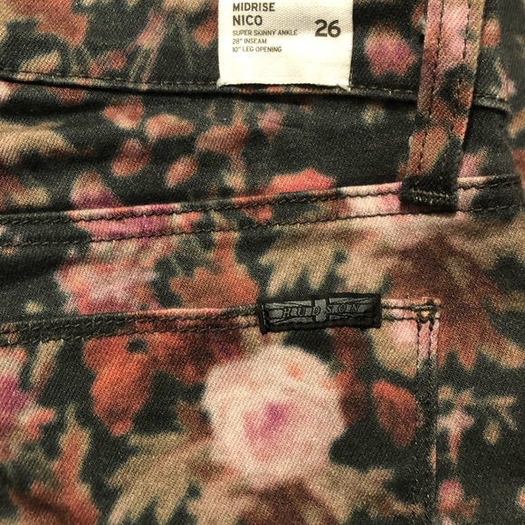 hudson floral print skinny jean size 26 - Picture 8 of 13